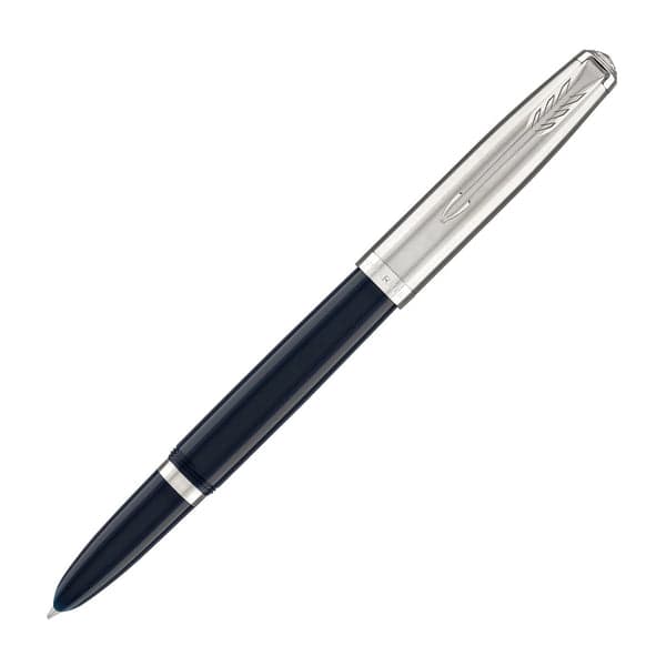 Parker 51 Midnight Blue with Chrome Trim Fountain Pen 4