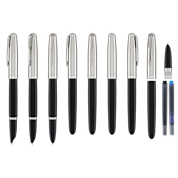Parker 51 Core Black with Chrome Trim Fountain Pen 4