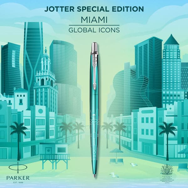 Parker Jotter Special Edition Global Icons: Miami Turquiose 2