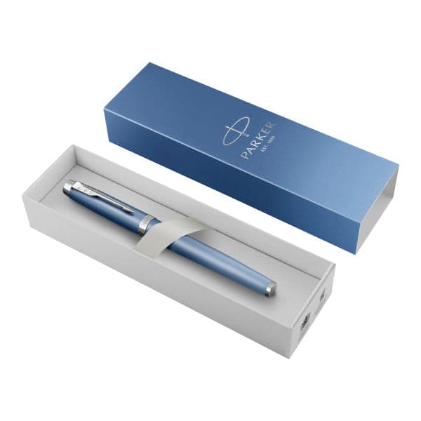 Parker IM Rituals Blue With Chrome Trim Rollerball Pen 5