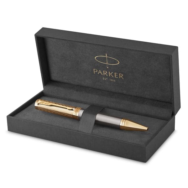 Parker Ingenuity Pioneers Collection Gold Trim Ballpoint Pen 2