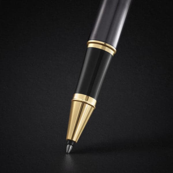 Parker IM Grey Gold Trim Rollerball Pen 2