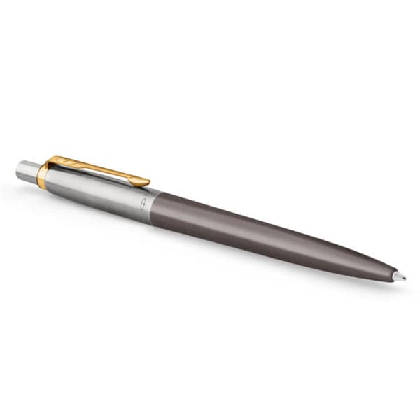 Parker Jotter Grey Gold Trim Ballpoint Pen