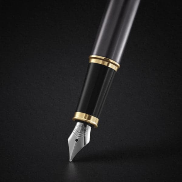 Parker IM Grey Gold Trim Fountain Pen - Medium 5