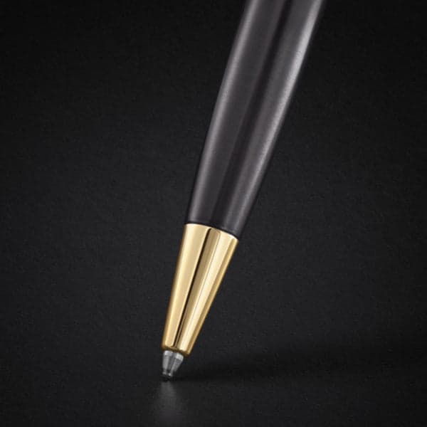 Parker Sonnet Grey Gold Trim Ballpoint Pen 4
