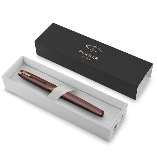 Parker IM Monochrome Burgundy Fountain Pen - Fine or Medium Nib 3