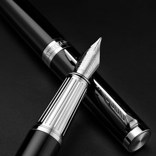 Parker Ingenuity Black Chrome Trim Fountain Pen 4