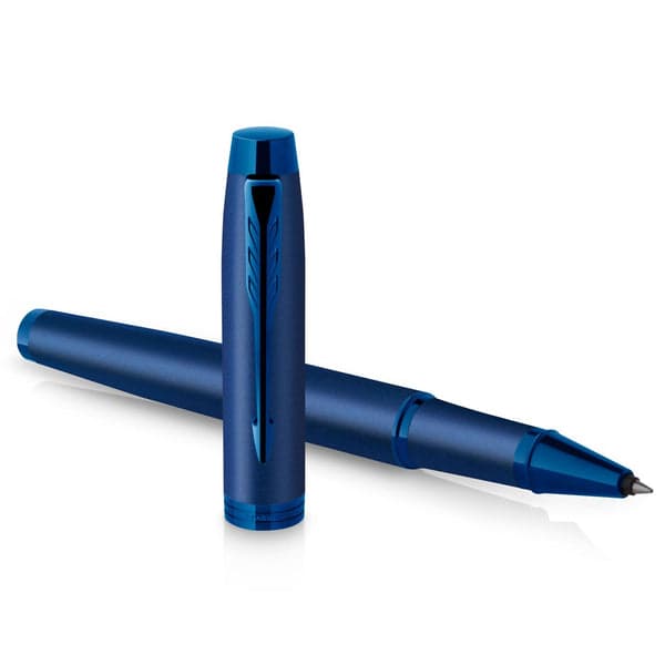 Parker IM Blue Monochrome Rollerball & Fountain Pen Set 2