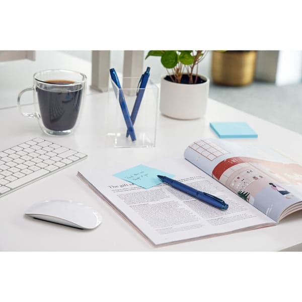 Parker IM Blue Monochrome Ballpoint & Fountain Pen Set 5