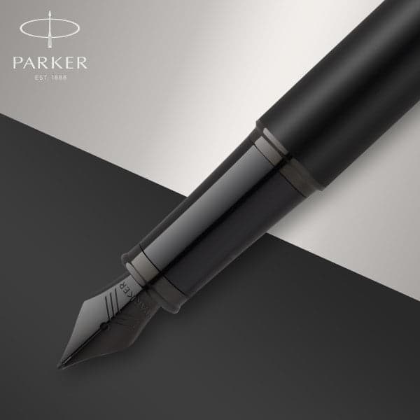 Parker IM Achromatic Matte Black Fountain Pen 5
