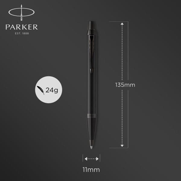 Parker IM Achromatic Matte Black Ballpoint Pen 4