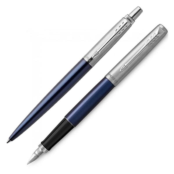 Parker Jotter Royal Blue Ballpoint Pen & Fountain Pen Set