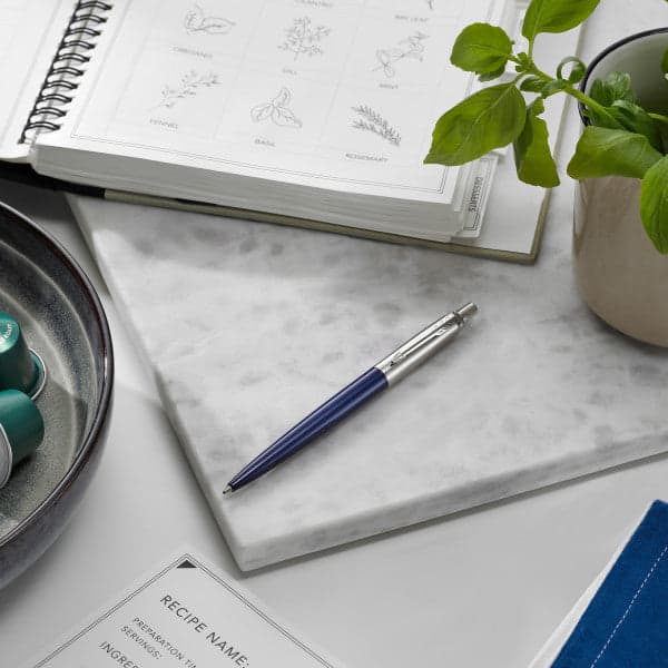 Parker Jotter London Royal Blue Ballpoint and Chrome Gel Pen Set 3