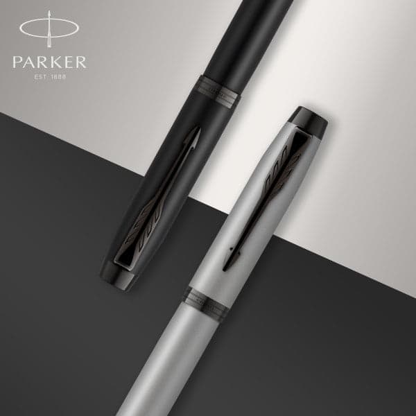 Parker IM Black Chrome Trim Rollerball Pen 4