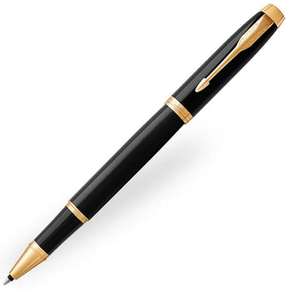 Parker IM Black Gold Finish Trim Rollerball Pen