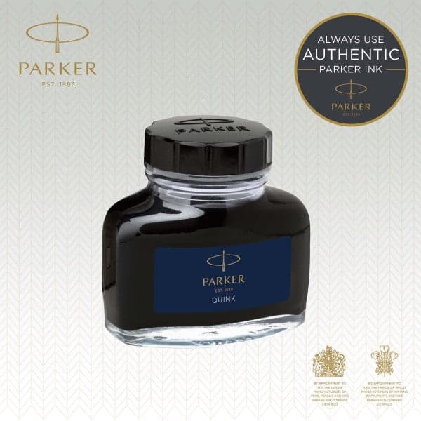 Parker Bottled Quink Ink Permanent - Blue 3