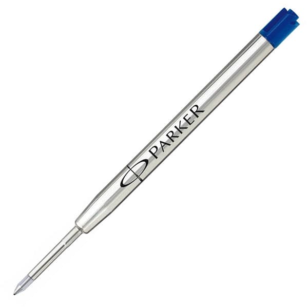 Single Parker Medium Quinkflow Ballpoint Pen Refill - Blue