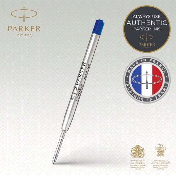 Single Parker Fine Quinkflow Ballpoint Pen Refill - Blue 3