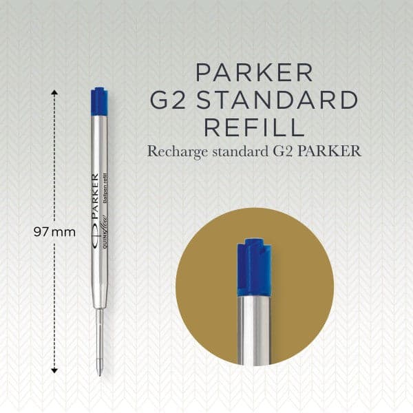 Single Parker Fine Quinkflow Ballpoint Pen Refill - Blue 4