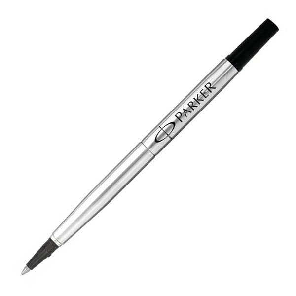 Single Parker Fine Quink Rollerball Pen Refill - Black