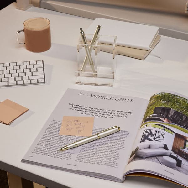 Parker IM Monochrome Champagne Rollerball Pen 4