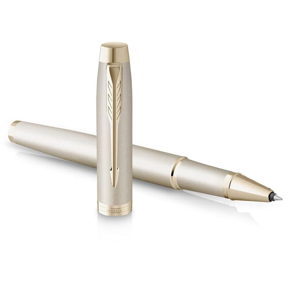 Parker IM Monochrome Champagne Rollerball Pen 5