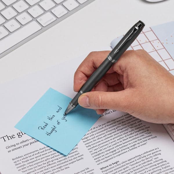 Parker IM Gun Metal Monochrome Rollerball Pen 3