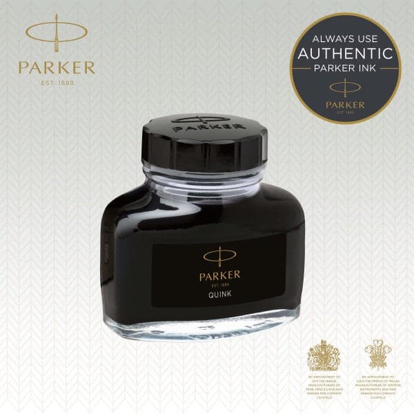 Parker Bottled Quink Ink Permanent - Black 4