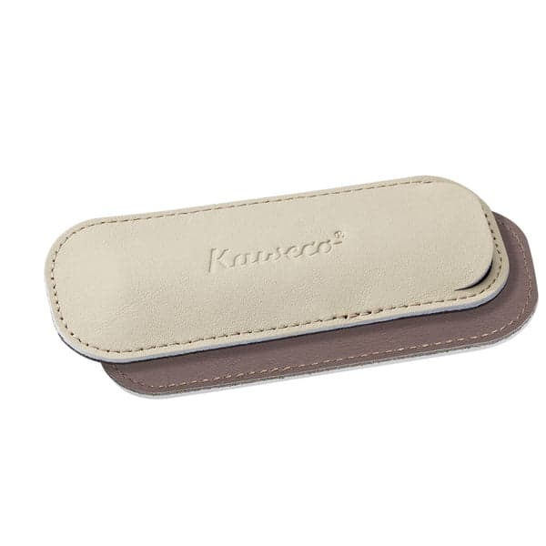 Kaweco Eco Creamy Espresso Pen Pouch for 2 Sport Pens